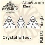 プレミアム Triangle ペンダント (PM6628) 12mm - クリスタル エフェクト