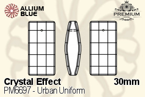 PREMIUM CRYSTAL Urban Uniform Pendant 30mm Crystal Blue Shade