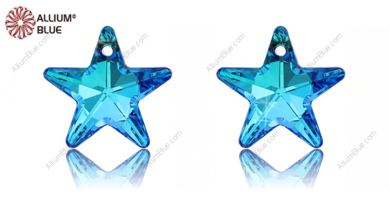 PREMIUM CRYSTAL Star Pendant 20mm Crystal Bermuda Blue