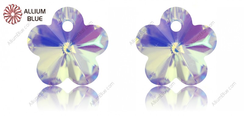 PREMIUM CRYSTAL Flower Pendant 12mm Crystal Aurore Boreale