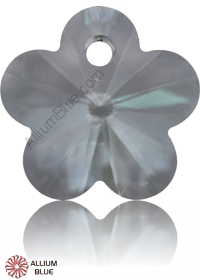 PREMIUM CRYSTAL Flower Pendant 6mm Crystal Blue Shade
