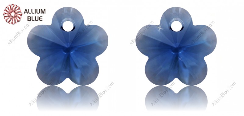 PREMIUM CRYSTAL Flower Pendant 6mm Sapphire