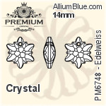 Swarovski Edelweiss Pendant (6748) 18mm - Clear Crystal
