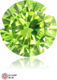 PREMIUM CRYSTAL Zirconia Round Brilliant Cut 5mm Zirconia Apple Green