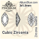 施华洛世奇XIRIUS施悦钻石形尖底石 (1088) PP18 - 透明白色 无水银底