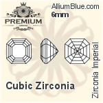 スワロフスキー Zirconia Octagon Imperial Mosaic カット (SGIPMC) 3mm - Zirconia