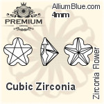 PREMIUM Zirconia Flower (PM9744) 2.5mm - Cubic Zirconia