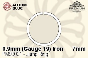 Jump Ring (PM99001) ⌀7mm - 0.9mm (Gauge 19) Iron