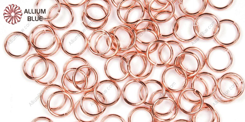 PREMIUM CRYSTAL Jump Ring 16mm Rose Gold Plated