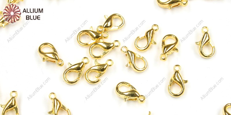 PREMIUM CRYSTAL Lobster Claw Clasp 14x8mm Gold Plated