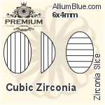PREMIUM Zirconia Slice (PM9903) 4x2mm - Cubic Zirconia