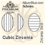 PREMIUM Zirconia Slice (PM9903) 4x3mm - Cubic Zirconia