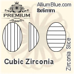 PREMIUM Zirconia Slice (PM9903) 7x5mm - Cubic Zirconia
