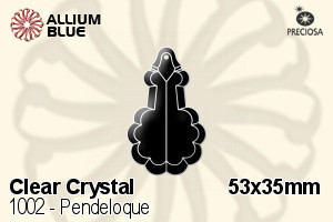 Preciosa Pendeloque (1002) 53x35mm - Clear Crystal