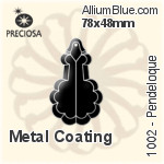 Preciosa Pendeloque (1002) 78x48mm - Metal Coating