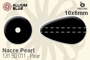 PRECIOSA Pearsh.Pearl 1H 10x6 lt. burgundy