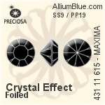 Preciosa MC Chaton MAXIMA (431 11 615) SS9 / PP19 - Crystal Effect With Dura™ Foiling