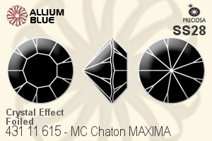 Preciosa MC Chaton MAXIMA (431 11 615) SS28 - Crystal Effect With Dura™ Foiling