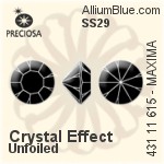 Preciosa MC Chaton MAXIMA (431 11 615) SS29 - Crystal (Coated)