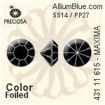 Preciosa MC Chaton MAXIMA (431 11 615) SS14 - Colour (Uncoated) With Dura Foiling