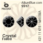Preciosa MC Bead Rondell (451 69 302) 4.7x5mm - Clear Crystal