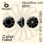 Preciosa MC Chaton MAXIMA (431 11 615) SS17 - Colour (Uncoated) With Dura Foiling