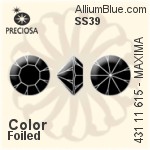 Preciosa MC Chaton (431 11 111) SS29 - Colour (Uncoated) With Golden Foiling