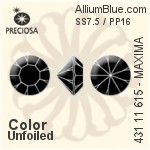 Preciosa MC Chaton MAXIMA (431 11 615) SS7.5 / PP16 - Color Unfoiled