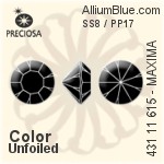 Preciosa MC Chaton MAXIMA (431 11 615) SS8 / PP17 - Color Unfoiled
