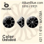 Preciosa MC Chaton MAXIMA (431 11 615) SS10 / PP21 - Color Unfoiled