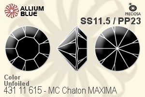 Preciosa MC Chaton MAXIMA (431 11 615) SS11.5 / PP23 - Color Unfoiled