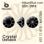 Preciosa MC Chaton MAXIMA (431 11 615) SS1 / PP4 - Clear Crystal Unfoiled