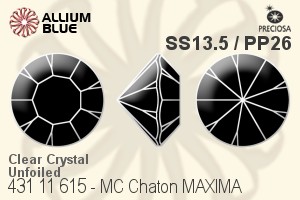 PRECIOSA Chaton MAXIMA ss13.5/pp26 crystal U