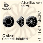 Preciosa MC Chaton MAXIMA (431 11 615) SS29 - Color (Coated) Unfoiled