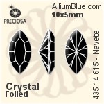 Preciosa MC Navette MAXIMA Fancy Stone (435 14 615) 10x5mm - Crystal Effect Unfoiled