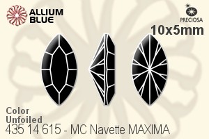 Preciosa MC Navette MAXIMA Fancy Stone (435 14 615) 10x5mm - Color Unfoiled