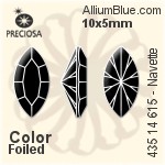 Preciosa MC Navette MAXIMA Fancy Stone (435 14 615) 10x5mm - Color With Dura™ Foiling