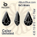 Preciosa MC Pear MAXIMA Fancy Stone (435 15 615) 8x4.8mm - Clear Crystal With Dura™ Foiling