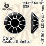 Preciosa MC Chaton Rose VIVA12 Flat-Back Stone (438 11 612) SS9 - Color (Coated) Unfoiled