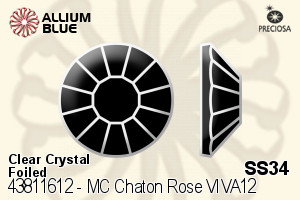 PRECIOSA Rose VIVA12 ss34 crystal S