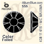 Preciosa MC Chaton Rose MAXIMA Flat-Back Stone (438 11 615) SS6 - Color (Coated) With Dura™ Foiling