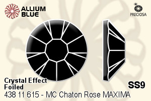 Preciosa MC Chaton Rose MAXIMA Flat-Back Stone (438 11 615) SS9 - Crystal Effect With Dura™ Foiling
