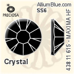 Preciosa MC Chaton Rose MAXIMA Flat-Back Hot-Fix Stone (438 11 615) SS6 - Clear Crystal