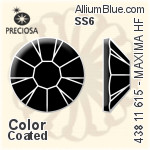 Preciosa MC Chaton Rose MAXIMA Flat-Back Hot-Fix Stone (438 11 615) SS6 - Color (Coated)
