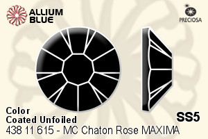 Preciosa MC Chaton Rose MAXIMA Flat-Back Stone (438 11 615) SS5 - Color (Coated) Unfoiled
