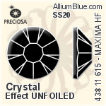 Preciosa MC Chaton Rose MAXIMA Flat-Back Hot-Fix Stone (438 11 615) SS20 - Crystal Effect UNFOILED