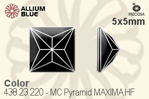 Preciosa MC Pyramid MAXIMA Flat-Back Hot-Fix Stone (438 23 220) 5x5mm - Color