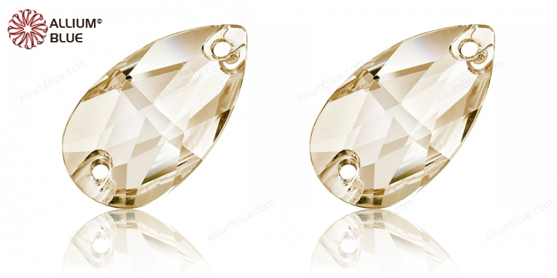 PRECIOSA Pear 2H 12x7 crystal S Hon