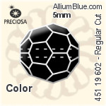 Preciosa プレシオサ MC マシーンカットチャトン OPTIMA (431 11 111) SS11 / PP22 - カラー 裏面ゴールドフォイル