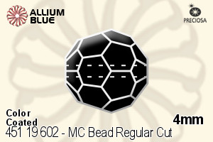 PRECIOSA Round Bead,Simp. 4 mm aqua Bo AB